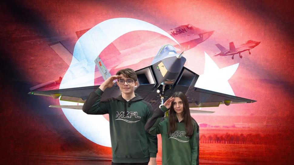 Öğrenciler F-16'dan seslendi: Gelecekte KAAN'ları biz uçuracağız