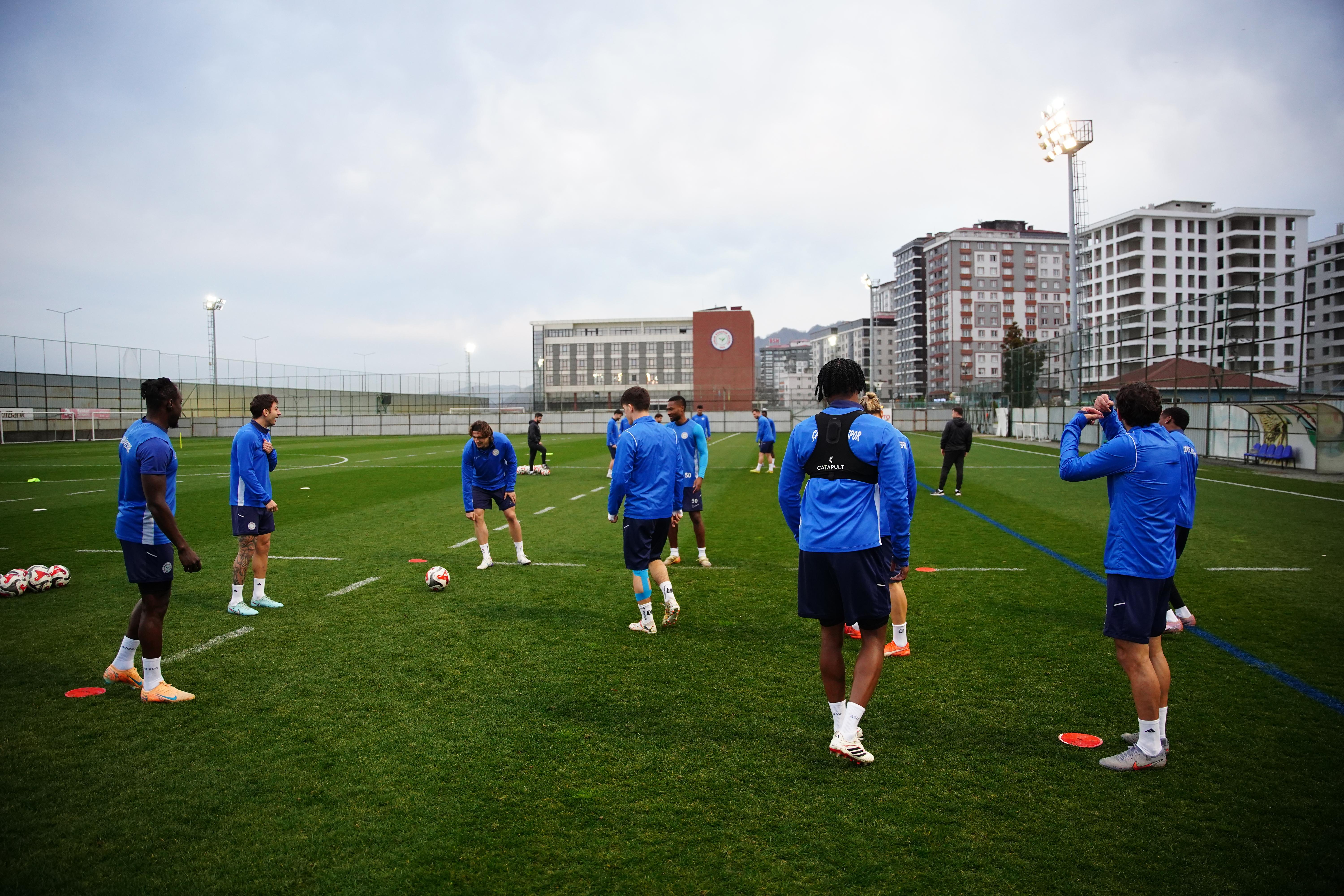 Rizespor, Kocaelispor maçına hazırlanıyor