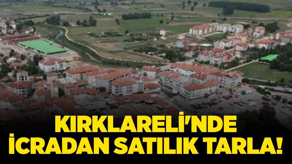 Kırklareli Babaeski'nde icradan satılık tarla!