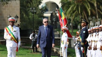 Ba�kan Erdo�an, Etiyopya'dan ayr�ld�