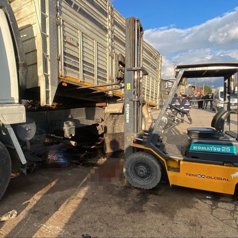 Ayd�n'da trajik kaza: Tamir edilen kamyonun alt�nda kald�lar