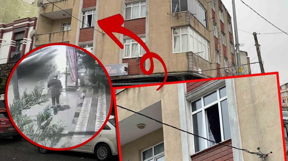 Çocuklarının gözü önünde vahşet! Kaçış anı kamerada