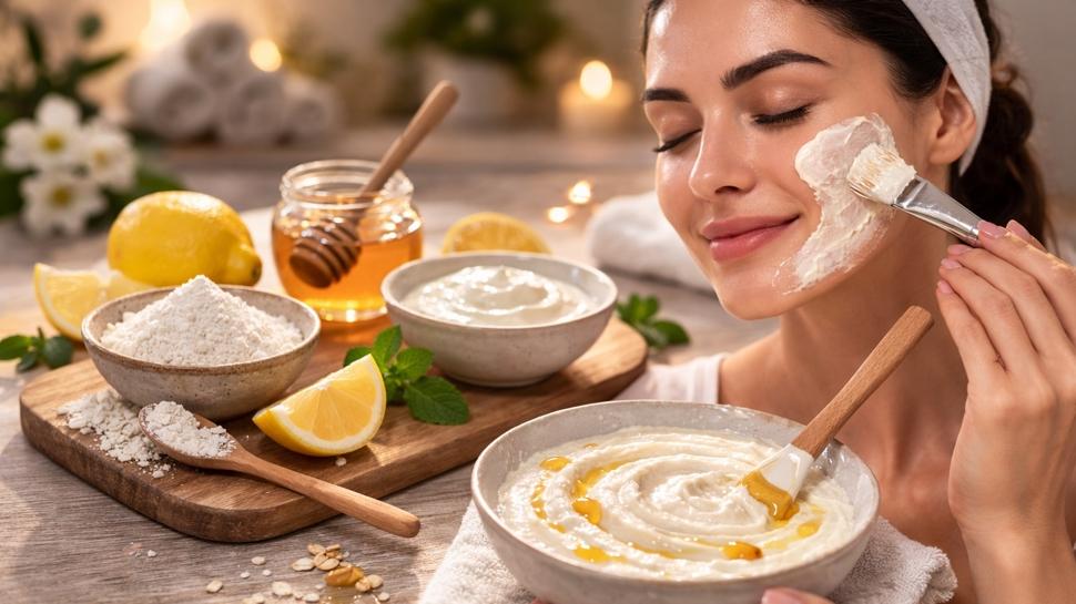15 dakikada cam gibi bir cilt! Cilt beyazlatan doğal maske tarifleri