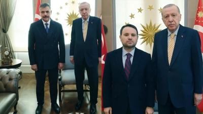 Ba�kan Erdo�an, Bakan G�rlek ve �ift�i'yi kabul etti