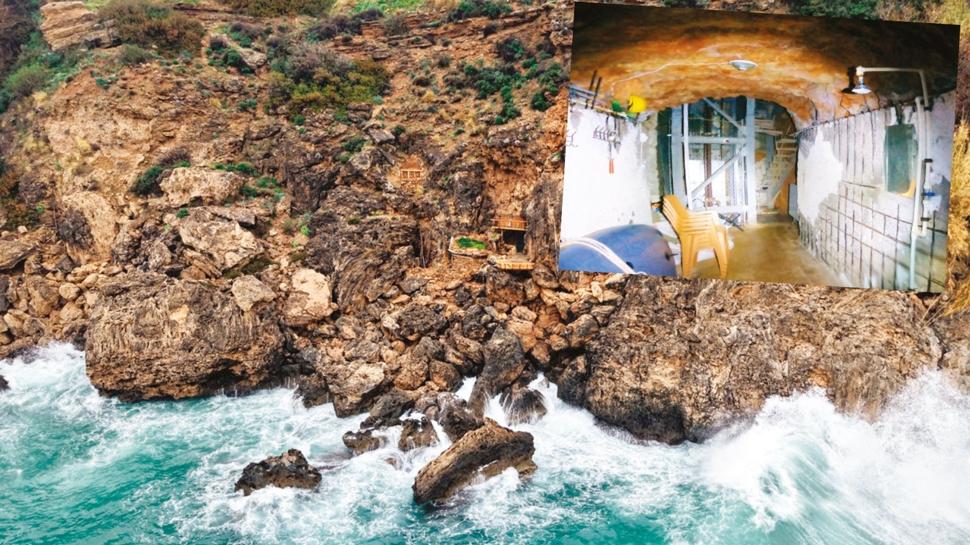 Falezdeki gizli yapıya mühür