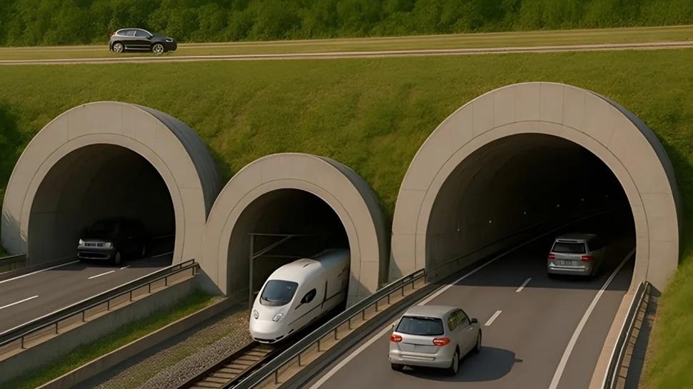 Ray ve otoyol aynı hatta: Dev tünel için ilk kazma vuruldu