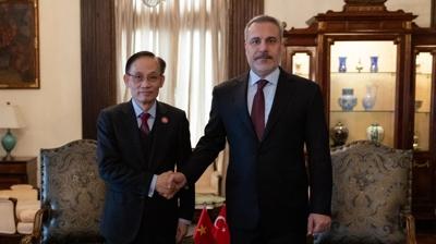 Bakan Fidan, Washington'da Kambo�ya ve Vietnam liderleriyle g�r��t�