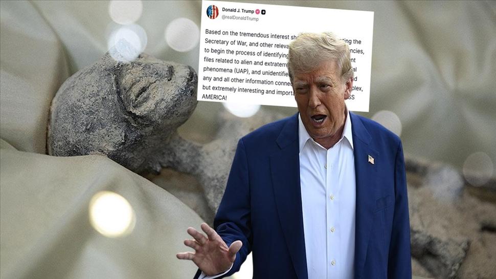 Trump'tan Pentagon'a talimat! UFO dosyaları kamuoyuna açılacak