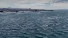 �stanbul Bo�az�'nda alarm veren g�r�nt�! �evre katliam�n�n ucu �SK�'ye ��kt�