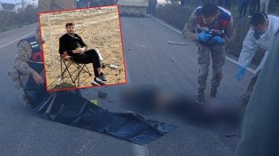 Hatay'da pikapla �arp��an motosikletin s�r�c�s� �ld�