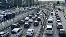 �stanbul'da trafik �ilesi... Yo�unluk y�zde 83'e ��kt�