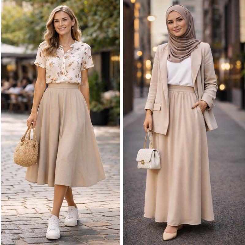 Etek �st�ne ne giyilir? 5 ��k ve pratik kombin �nerisi