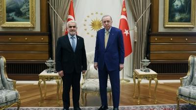 Ba�kan Erdo�an, H�DA PAR Genel Ba�kan� Yap�c�o�lu'nu kabul etti