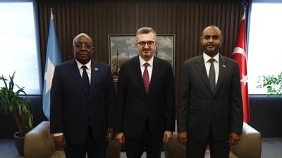 Cumhurba�kanl��� �leti�im Ba�kan� Duran, Somalili bakanlarla g�r��t�