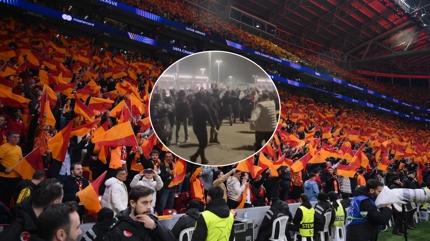 Torino'da olay ��kt�! �talyan polislerden Galatasarayl� taraftarlara sert m�dahale