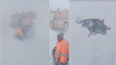 Artvin'de ��� pani�i! Kurtarma ekipleri de mahsur kald�