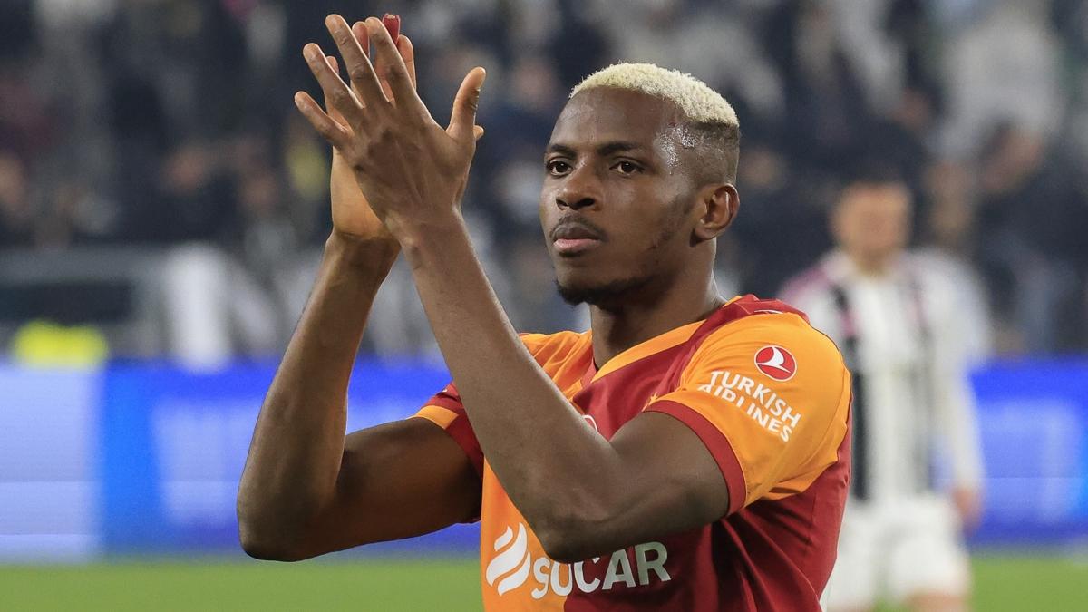 victor osimhen galatasaray �ampiyonlar ligi foto�raflar� resimleri