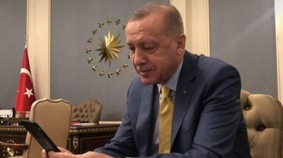 Ba�kan Erdo�an'dan s�rpriz telefon! 3 bin kilometre �tedekilere seslendi