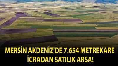Mersin Akdeniz'de 7.654 metrekare icradan sat�l�k arsa!