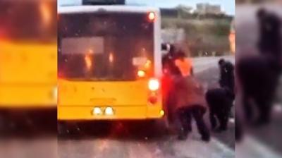 �ETT yoku�u ��kamad�, devreye vatanda�lar girdi