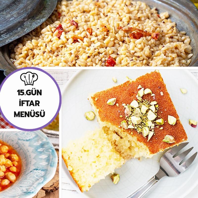 Bug�n ne pi�irsem diyenlere 5 Mart iftar men�s�: Patl�can �orbas�, nohut, pilav ve revani