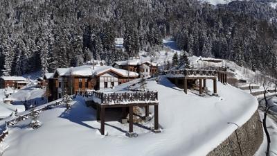 Kar ya���� sonras� Ayder Yaylas�'nda masals� manzara