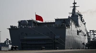 Milli g�� Avrupa kara sular�nda! TCG Anadolu Southampton'a demirledi