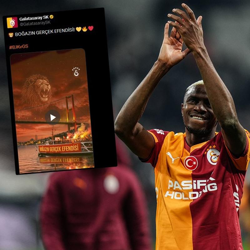 Galatasaray'dan derbi payla��m�! 'Bo�az�n ger�ek efendisi'