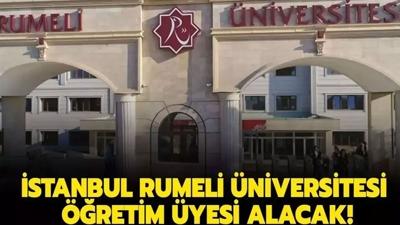 �stanbul Rumeli �niversitesi ��retim �yesi alacak!