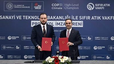 Sanayi ve Teknoloji Bakanl��� ile S�f�r At�k Vakf� aras�nda i�birli�i protokol� imzaland�