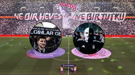 Be�ikta� taraftar�ndan koreografi! Derbi co�kusu