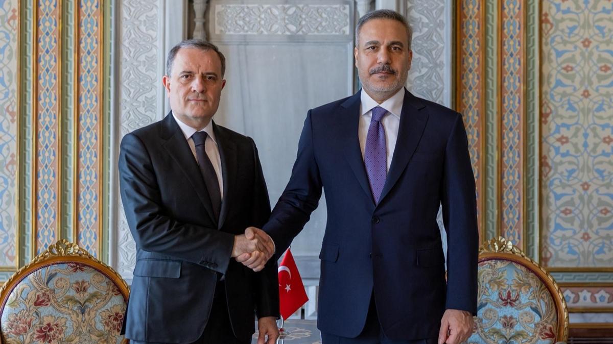 Dışişleri Bakanı Hakan Fidan Bakan Fidan Azerbaycan Dışişleri Bakanı Ceyhun Bayramov fotoğrafları resimleri