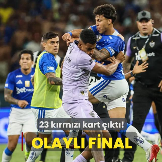 Brezilya'da final ma��nda ortal�k kar��t�! 23 futbolcuya k�rm�z� kart ��kt�
