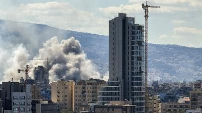 �srail finansal altyap�y� hedef ald�! Beyrut'a sald�r�lar s�r�yor