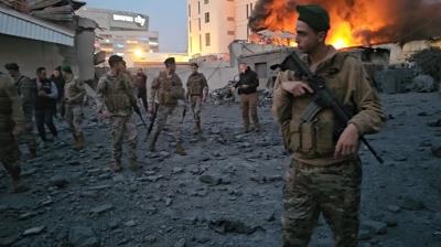 L�bnan'da cephe geni�liyor! Hava sald�r�s� ve karadan �at��ma