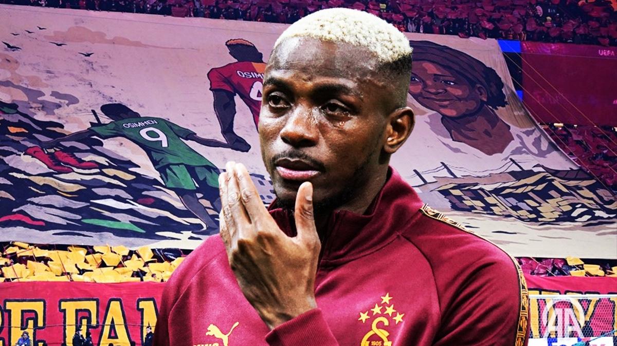 Galatasaray Victor Osimhen �ampiyonlar ligi foto�raflar� resimleri