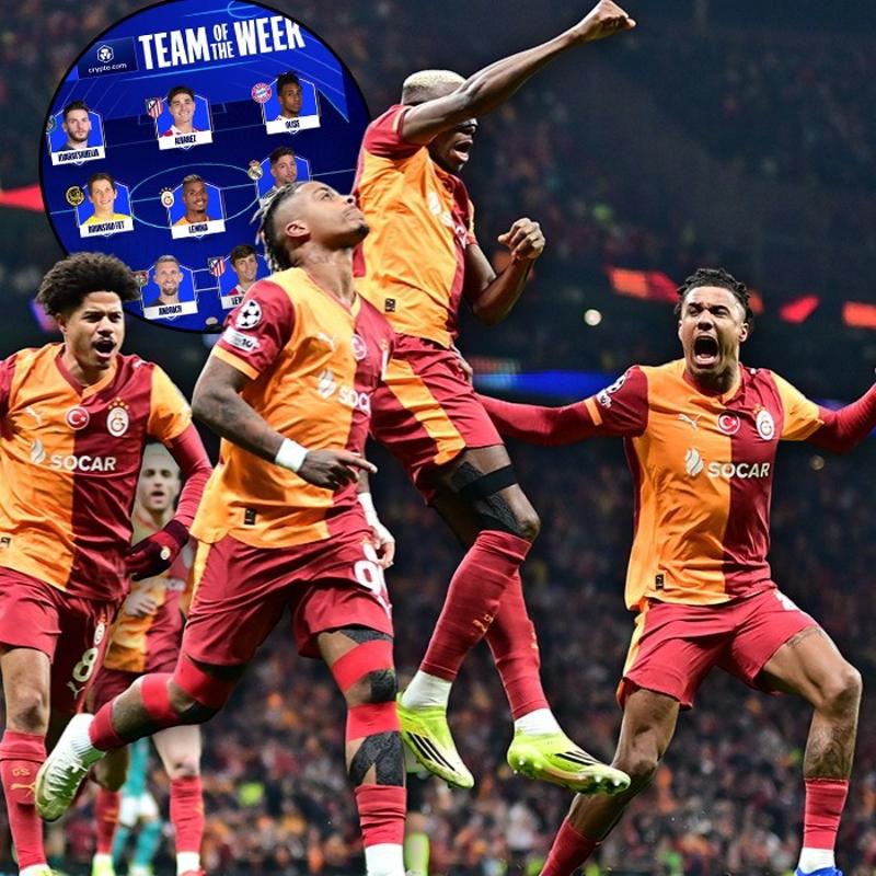 Galatasaray'dan 2 isim! �ampiyonlar Ligi haftan�n 11'ini a��klad�