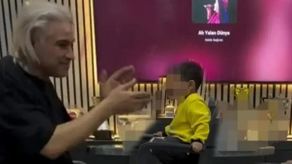 �zmir'de b�y�k skandal! 3 ya��ndaki �ocu�u alkol masas�na oturtan babaya g�zalt�