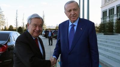 BM Genel Sekreteri Guterres: T�rk halk�n�n c�mertli�ine sayg� g�stermek i�in buraday�m