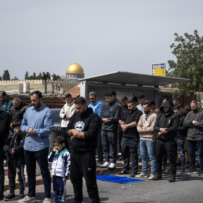 ��galcilerden Mescid-i Aksa'da cuma namaz�na engel