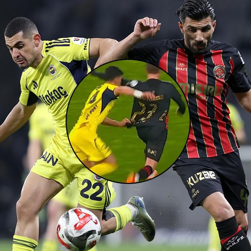 Olimpiyat Stad�'nda tart��mal� pozisyon! Fatih Karag�mr�k penalt� bekledi