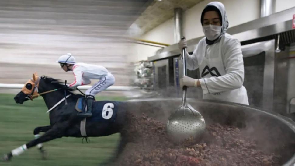 Yar�� at�n� kavurma yapt�lar!