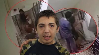Skandal g�r�nt�ler 7 ay sonra ortaya ��kt�! Otizmli Mehmet'in merdivenden d��t���n� saklad�lar