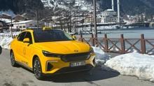Togg taksi s�rprizi... Bir ilki ba�ard�