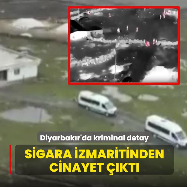 Diyarbak�r'da kriminal detay! Sigara izmaritinden cinayet ��kt�