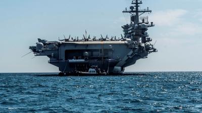 �ran duyurdu, Trump'tan cevap geldi! Dev u�ak gemisi vuruldu mu?