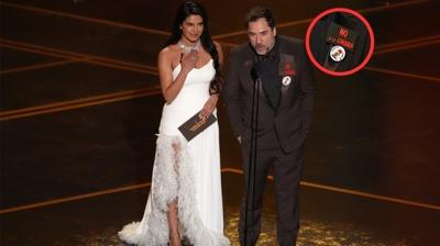 Oscar t�reninde onurlu duru�! Javier Bardem Filistin i�in hayk�rd�