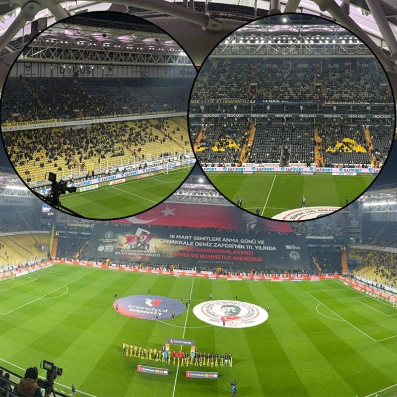 Fenerbah�e taraftar�ndan tepki! Kad�k�y'de trib�nler bo� kald�