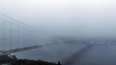 Bo�az'da sis engeli... Gemi trafi�i durdu