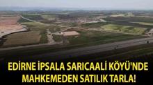 Edirne �psala Sar�caali K�y�'nde mahkemeden sat�l�k tarla!